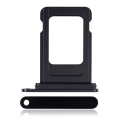 Single Sim Card Tray Compatible For iPhone 15 / 15 Plus (Black)