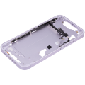 Mid-Frame Housing With Power And Volume Button Compatible For iPhone 14 (US Version) (Aftermarket Plus) (Purple)