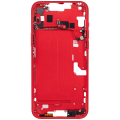 Mid-Frame Housing With Power And Volume Button Compatible For iPhone 14 Plus (US Version) (Aftermarket Plus) (Red)