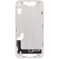 Mid-Frame Housing With Power And Volume Button Compatible For iPhone 14 (International Version) (Aftermarket Plus) (Starlight)