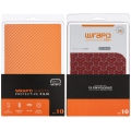 Wrapd Protective Film - Skin - Carbon Fiber Pattern (Orange) (120MM*190MM) (10 Pack)
