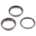 Back Camera Bezel Ring Only Compatible For iPhone 15 Pro (Natural Titanium) (3 Piece Set)