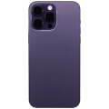 Back Housing W/ Small Pre-Installed Compatible For iPhone 14 Pro Max (International Version) (No Logo) (Aftermarket Plus) (Deep Purple)