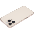 Back Housing W/ Small Pre-Installed Compatible For iPhone 14 Pro Max (US Version) (No Logo) (Aftermarket Plus) (Gold)
