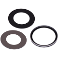 Back Camera Lens (Glass Only) With Adhesive Compatible For iPhone 15 Pro Max (3 Piece Set) (Aftermarket Plus)