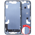 Mid-Frame Housing With Power And Volume Button Compatible For iPhone 14 (US Version) (Used OEM Pull: Grade A) (Blue)