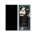 OLED Assembly With Frame Compatible For Samsung Galaxy S23 Ultra 5G (US & International) (Used OEM Pull: Grade B/C) (Green)