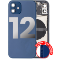 Back Housing W/ Small Components Pre-Installed Compatible For iPhone 12 (International Version) (Used OEM Pull: Grade B) (Blue)