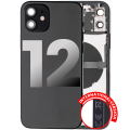 Back Housing W/ Small Components Pre-Installed Compatible For iPhone 12 (International Version) (Used OEM Pull: Grade A) (Graphite)