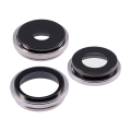 Back Camera Lens With Bracket & Bezel Compatible For iPhone 15 Pro (3 Piece Set) (Premium) (White Titanium)