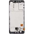 OLED Assembly With Frame Compatible For Samsung Galaxy A41 (A415 / 2020) (Refurbished) (Prism Crush Black)