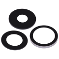 Back Camera Lens (Glass Only) With Adhesive Compatible For iPhone 15 Pro (3 Piece Set) (Aftermarket Plus)