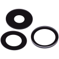 Back Camera Lens (Glass Only) With Adhesive Compatible For iPhone 15 Pro (3 Piece Set) (Aftermarket Plus)