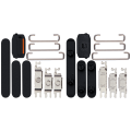 Hard Buttons (Power / Volume / Switch) Compatible For iPhone 15 / 15 Plus (Black)