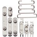 Hard Buttons (Power / Volume / Switch) Compatible For iPhone 15 Pro / 15 Pro Max (Black Titanium)