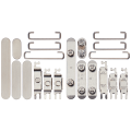 Hard Buttons (Power / Volume / Switch) Compatible For iPhone 15 Pro / 15 Pro Max (White Titanium)