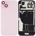 Back Glass w/ MagSafe Magnet & NFC & Flashlight Flex For iPhone 15 Plus (Aftermarket) (Pink) (No Logo)