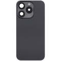 Back Glass w/ MagSafe Magnet & NFC & Flashlight Flex For iPhone 15 Pro (Aftermarket) (Black Titanium) (No Logo)