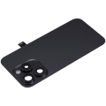 Back Glass w/ MagSafe Magnet & NFC & Flashlight Flex For iPhone 15 Pro (Aftermarket) (Black Titanium) (No Logo)