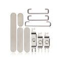 Hard Buttons (Power / Volume / Switch) Compatible For iPhone 15 Pro / 15 Pro Max (White Titanium)