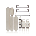 Hard Buttons (Power / Volume / Switch) Compatible For iPhone 15 Pro / 15 Pro Max (Natural Titanium)