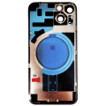 Back Glass With Steel Plate With Wireless NFC Charging MagSafe Magnet Compatible For iPhone 14 (Used OEM Pull: Grade A) (Blue) 