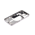 Mid-Frame Housing With Power And Volume Button Compatible For iPhone 15 Pro (US Version) (Used OEM Pull: Grade C) (Natural Titanium)