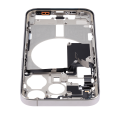 Mid-Frame Housing With Power And Volume Button Compatible For iPhone 15 Pro (US Version) (Used OEM Pull: Grade C) (Natural Titanium)