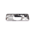 Mid-Frame Housing With Power And Volume Button Compatible For iPhone 15 Pro (US Version) (Used OEM Pull: Grade C) (Natural Titanium)