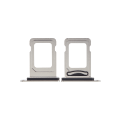Dual Sim Card Tray Compatible For iPhone 11 Pro / 11 Pro Max (Matte Silver)