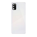 Back Cover Glass With Camera Lens Compatible For Samsung Galaxy A41 (Service Pack) (Prism Crush Silver)