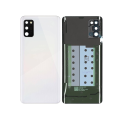 Back Cover Glass With Camera Lens Compatible For Samsung Galaxy A41 (Service Pack) (Prism Crush Silver)