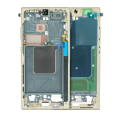 Mid-Frame Housing Compatible For Samsung Galaxy S24 Ultra 5G  (International version) (Service Pack) (Titanium Yellow)