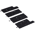 Loudspeaker Compatible For iPad Pro 12.9" 3rd Gen (2018) (4 Piece Set / Big)