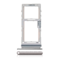 Dual Sim Card Tray Compatible For Samsung Galaxy Note 10 Plus / 5G (Aura Glow / Silver)
