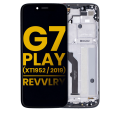 LCD Assembly With Frame Compatible For Motorola Moto G7 Play (XT1952 / 2019) / T-Mobile Revvlry (Refurbished) (Starry Black)