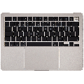 Top Case Assembly With Battery And Keyboard Compatible For MacBook Air 13" (A2681 / Mid 2022) (UK Keyboard) (Starlight) 
