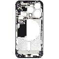Mid-Frame Housing With Power And Volume Button Compatible For iPhone 15 Pro (International Version) (Used OEM Pull: Grade A) (Blue Titanium)