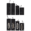 Loudspeaker Compatible For iPad Pro 11" 2nd Gen (2020) / Pro 11" 3rd Gen (2021) / Pro 11" 4th Gen (2022) (4 Piece Set)