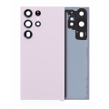 Back Cover Glass With Camera Lens Compatible For Samsung Galaxy S23 Ultra 5G (No Logo) (Aftermarket Plus) (Lavender)