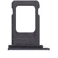 Single Sim Card Tray Compatible For iPhone 11 (Black)