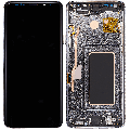 OLED Assembly With Frame Compatible For Samsung Galaxy S9 Plus (Refurbished) (Titanium Gray)