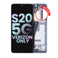 OLED Assembly With Frame Compatible For Samsung Galaxy S20 5G (Verizon 5G UW Frame Only) (Service Pack) (Cosmic Gray)