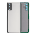 Back Cover Glass With Camera Lens Compatible For Samsung Galaxy S20 (No Logo) (Aftermarket Plus) (Cosmic Gray)