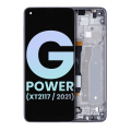 LCD Assembly With Frame Compatible For Motorola Moto G Power (XT2117 / 2021) (Genuine OEM) (Flash Gray)