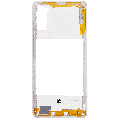 Mid-Frame Housing Compatible For Samsung Galaxy A41 (A415 / 2020) (Aftermarket Plus) (Prism Crush Silver)