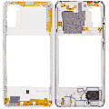 Mid-Frame Housing Compatible For Samsung Galaxy A41 (A415 / 2020) (Aftermarket Plus) (Prism Crush Silver)