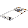 Mid-Frame Housing Compatible For Samsung Galaxy A41 (A415 / 2020) (Aftermarket Plus) (Prism Crush Silver)