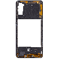 Mid-Frame Housing Compatible For Samsung Galaxy A41 (A415 / 2020) (Aftermarket Plus) (Prism Crush Black)