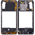 Mid-Frame Housing Compatible For Samsung Galaxy A41 (A415 / 2020) (Aftermarket Plus) (Prism Crush Black)